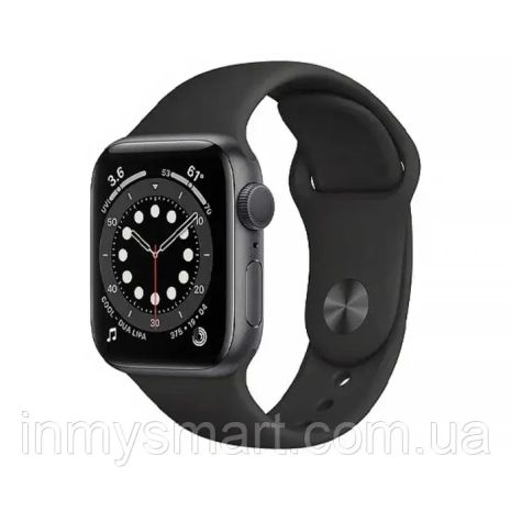 Умные часы Apple Watch Series 6 GPS 40mm Space Gray Aluminum Case w. Black Sport B. (MG133)