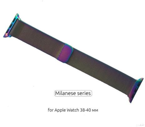 Ремешок Armorstandart Milanese Loop для Apple Watch 38mm/40mm Rainbow (ARM50695)