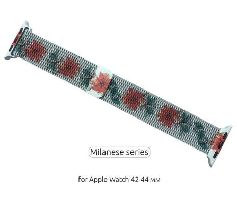 Ремешок Armorstandart Milanese Loop для Apple Watch 42mm/44mm Flower Fuchsia (ARM52960)