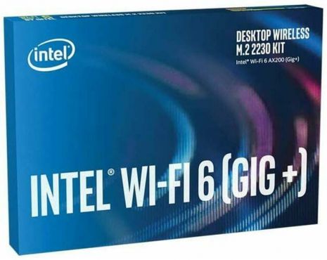 Сетевой адаптер Intel AX200 (AX200.NGWG.DTK) (WiFi6, AX2400, BT 5.2, M.2 2230, 2хвнешние антенны)