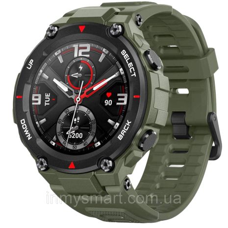 Умные часы Smart Watch Xiaomi Amazfit T-Rex Army Green