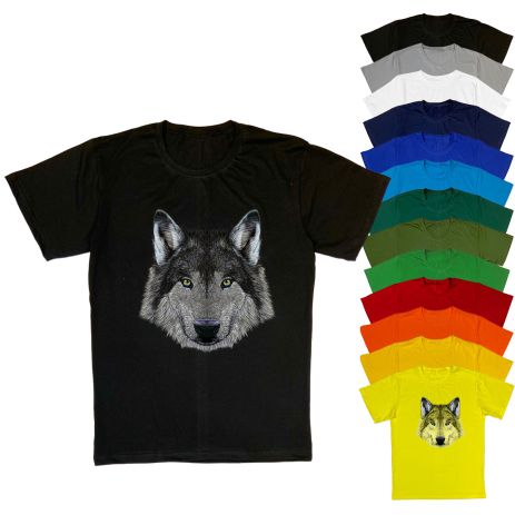 Детская футболка для мальчика Волк, 2-16 лет 104