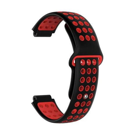 Ремешок для Garmin Universal 16 Nike-style Silicone Band Black/Red (U16-NSSB-BKRD)