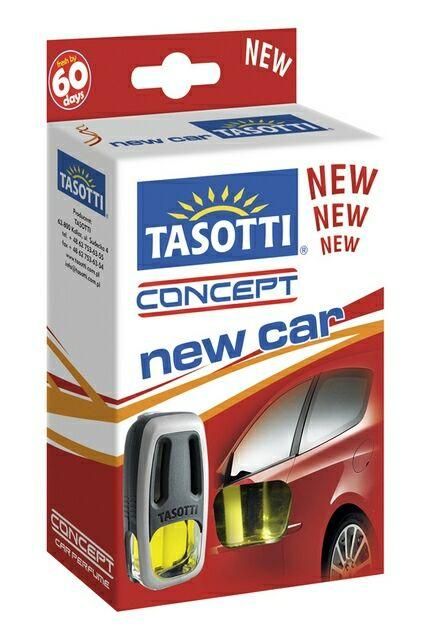 Освежитель воздуха TASOTTI на обдув "Concept" New Car 8 мл