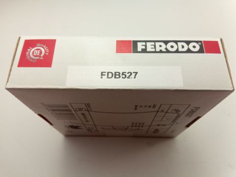 Колодки дискові гальмові, FERODO (FDB527)