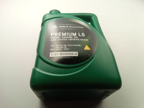 Олія моторна 5W-30 напівсентитична HYUNDAI Premium LS Diesell 6 л (05200-00611) (0520000611)