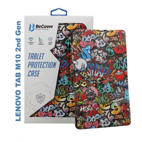 Чехол-книжка BeCover Smart Case для Lenovo Tab M10 HD 2nd Gen TB-X306 Graffiti (706113)