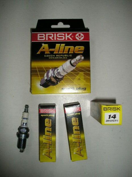 Свеча зажигания BRISK A-Line №14 DR15YCY-1 (Chevrolet, Daewoo), Чехия