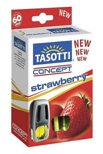 Освежитель воздуха TASOTTI на обдув "Concept" Strawberry 8 мл