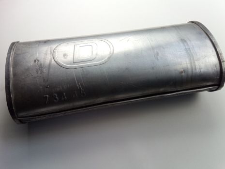 Глушитель универсальный плоский DM (D.734/45) 400*170*100*d 45 мм