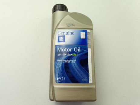 Олія моторна 5W-30 синтетична GM Dexos 1 Gen2 1л (95599919)