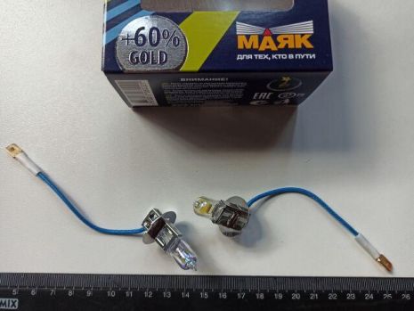 Лампа МАЯК H3 12V 55W Ultra Gold +60% (82320G_60) пара