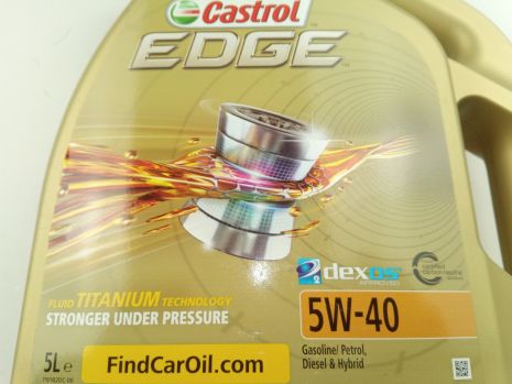 Масло моторное 5W-40 синтетическое Castrol Edge (1535F1) 5л