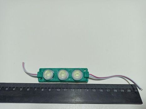 Модуль светодиодный 3SMD (30 х 30) зеленый