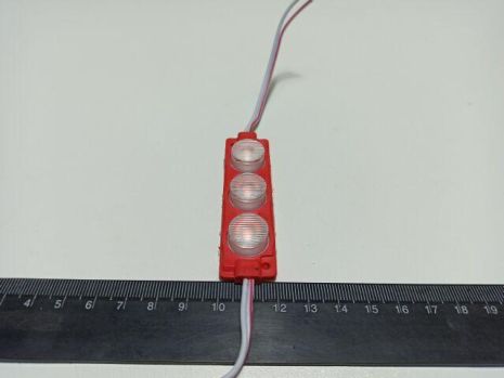 Модуль светодиодный 3SMD (30 х 30) красный