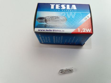 Лампа бесцокольная TESLA 12V W1,2W (B67101) (10 шт. в уп.) (N0177512) цена за 1 шт