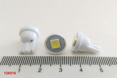 Лампа світлодіод 24V W5W T10 1SMD біла