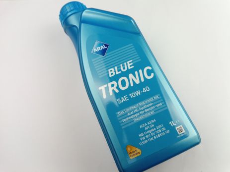 Олія моторна 10W-40 напівсинтетична ARAL Blue Tronic 1л (14F736) (20488)