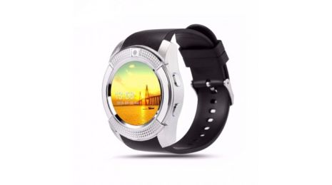 Смарт-часы Smart Watch V8/Умные часы/Спорт часы/Фитнес часы черные с серим