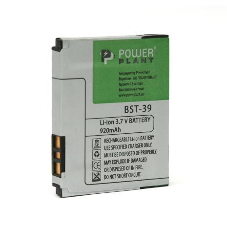 Аккумулятор PowerPlant Sony Ericsson T707 (BST-39) 920 mAh