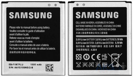 Аккумулятор для Samsung i8190 Galaxy S3 Mini / EB-F1M7FLU [Original] 12 мес. гарантии