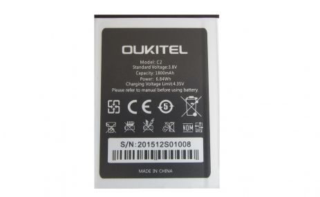 Аккумулятор для Oukitel С2 1800 mAh [Original PRC] 12 мес. гарантии