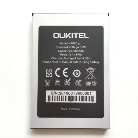 Аккумулятор для Oukitel K4000 Pro [Original PRC] 12 мес. гарантии