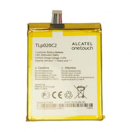 Аккумулятор для Alcatel One Touch Idol X 6040D (TLp020C2) [Original PRC] 12 мес. гарантии