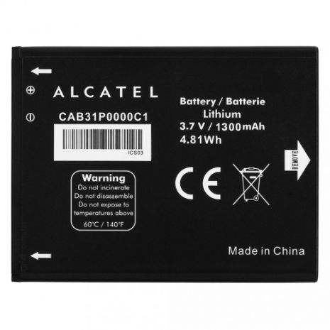Акумулятори для Alcatel OT918, 5020A (CAB31P0000C1) [Original PRC] 12 міс. гарантії