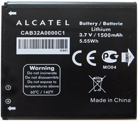 Акумулятори для Alcatel OT916 (CAB32A0000C1, CAB32A0000C2) [Original PRC] 12 міс. гарантії