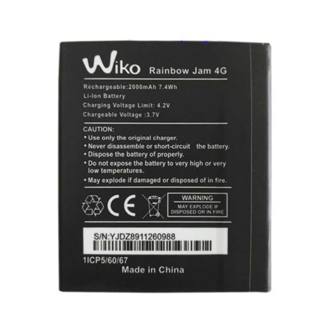 Акумулятор для Wiko Rainbow/Rainbow Lite/Rainbow Jam 5222 (2000 mAh) [Original PRC] 12 міс. гарантії