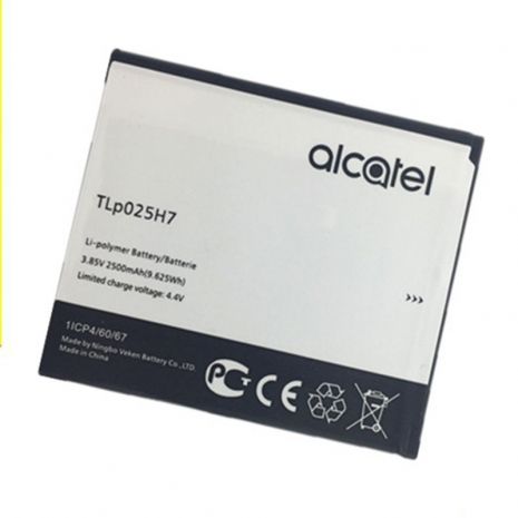 Акумулятор для Alcatel TLPOP4-5 Slate OT-5051D (TLp025H1/TLp025H7) 1ICP4/60/67 (2500 mAh) [Original PRC] 12