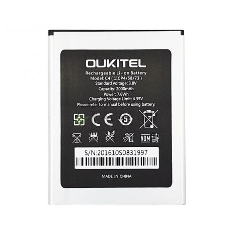 Акумулятор для Oukitel C4 [Original PRC] 12 міс. гарантії