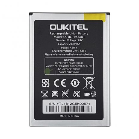 Акумулятор для Oukitel C5 [Original PRC] 12 міс. гарантії