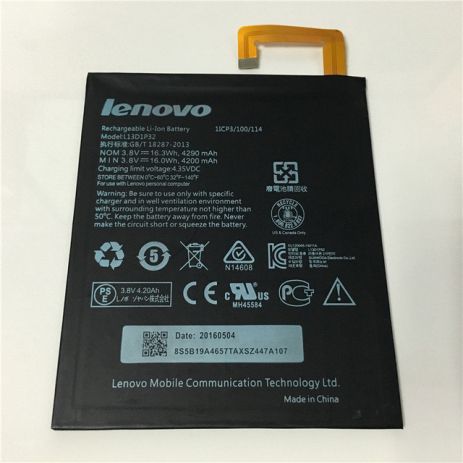 Акумулятор Lenovo L13D1P32 A5500 IdeaTab/ A8-50F/ A8-50 [Original PRC] 12 міс. гарантії
