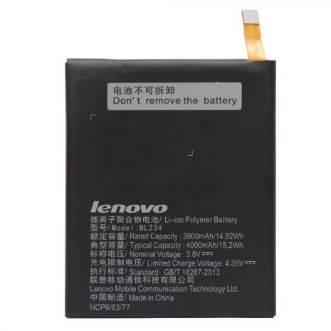 Акумулятор для Lenovo BL234/A5000, P70, P70a, P70t, P90, Vibe P1m [Original] 12 міс. гарантії