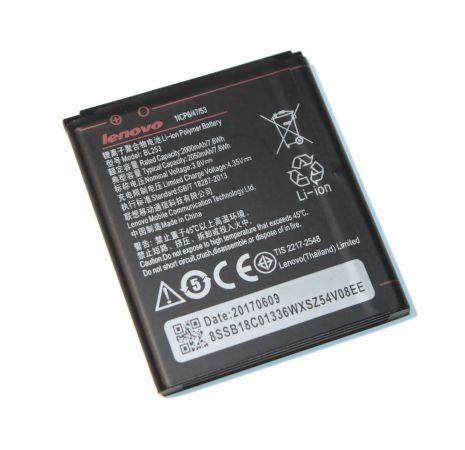 Аккумулятор для Lenovo A2800D (BL253 - 2050 mAh) [Original] 12 мес. гарантии