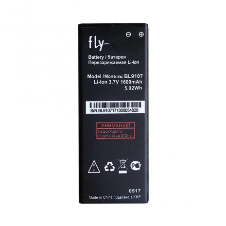 Аккумулятор для Fly BL9107 (5S) [Original PRC] 12 мес. гарантии