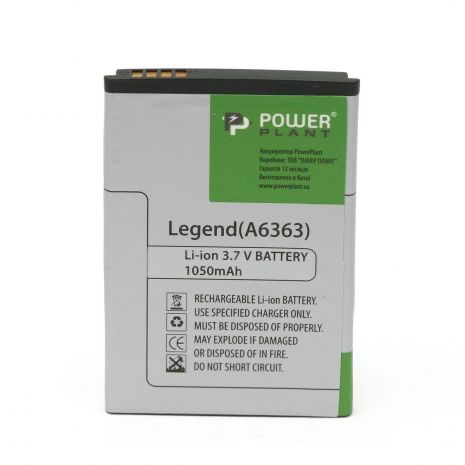 Акумулятор PowerPlant HTC G6, G8, Legend, Wildfire, A3333, A6363, A6388, T8686 (BB00100, BA S440) 1050 mAh