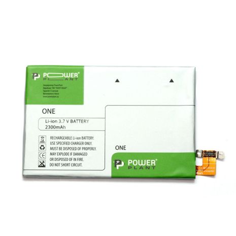 Акумулятор PowerPlant HTC One (M7), One Dual, 802w (BN07100) 2300 mAh