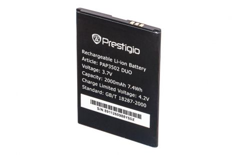 Акумулятор для Prestigio PSP3502/PAP3502/PSP3502DUO 2000 mAh [Original PRC] 12 міс. гарантії