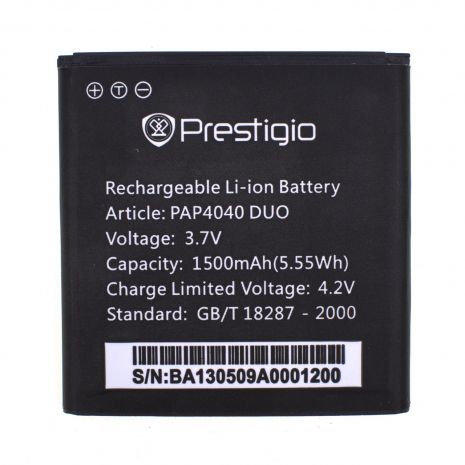 Аккумулятор для Prestigio PAP4040 [Original PRC] 12 мес. гарантии, 1500 mAh