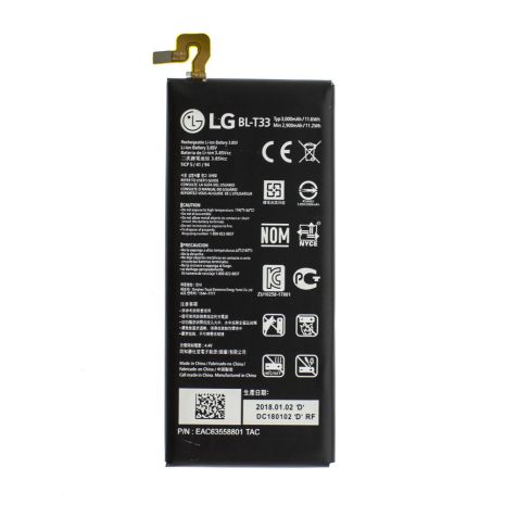 Аккумулятор для LG Q6 Plus BL-T33 [Original] 12 мес. гарантии