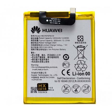 Акумулятор для Huawei Honor V8/HB376787ECW [Original PRC] 12 міс. гарантії