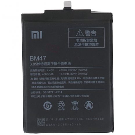 Акумулятор для Xiaomi BM47/Redmi 3, 3s, 3x, 3 Pro, Redmi 4X [Original] 12 міс. гарантії