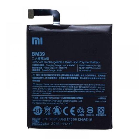 Аккумулятор для Xiaomi BM39 (Mi6) 3250 mAh [Original] 12 мес. гарантии