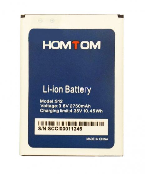 Аккумулятор для Homtom S12 2750 mAh [Original PRC] 12 мес. гарантии