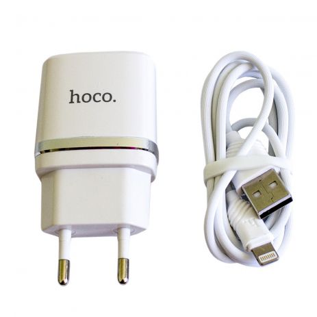 Зарядний пристрій Hoco C11 White 1USB (1A)