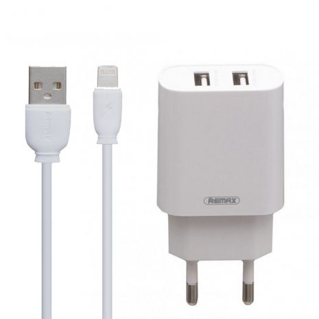 Зарядний пристрій Remax RP-U35 2USB Lightning White