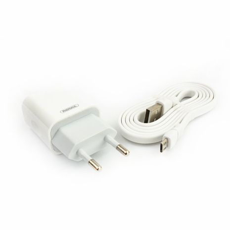 Зарядное устройство Remax RP-U14i Traveller 2.4A 1USB + Cable Lightning white